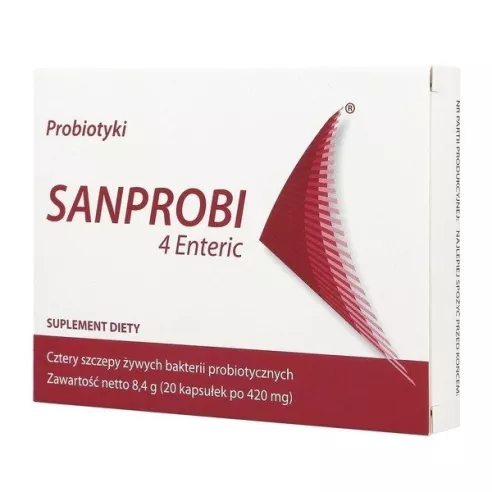 Sanprobi 4 Enteric, 20 kapsułek dojelitowych