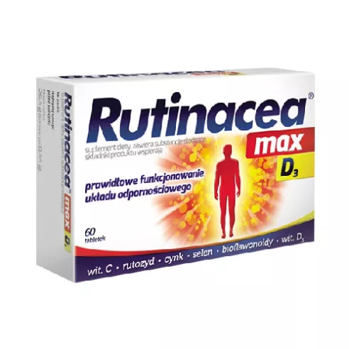  Rutinacea Max D3 , 60 tabletek.