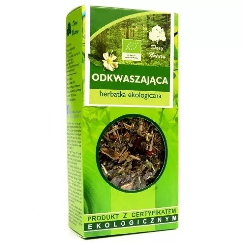 Herbatka odkwaszająca EKO, 50 g. Dary Natury.