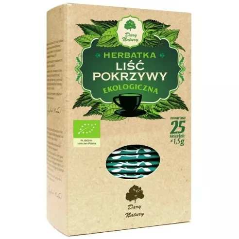 Pokrzywa - liść pokrzywy FIX, 25 x 1,5 g. Dary Natury