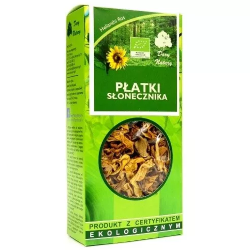 Słonecznik - płatki słonecznika EKO, 25 g. Dary Natury