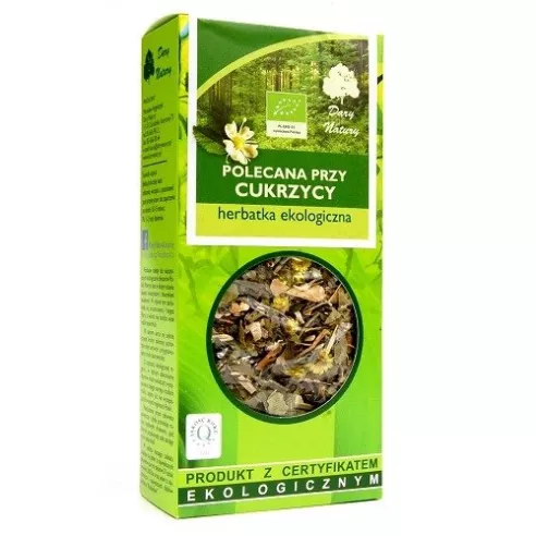 Herbatka - polecana przy cukrzycy EKO, 50 g. Dary Natury