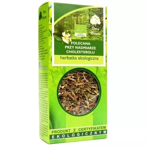 Herbatka - polecana przy nadmiarze cholesterolu EKO, 50 g. Dary Natury