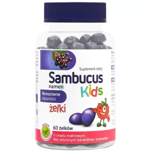 Sambucus Kids ŻELKI, 60 sztuk.