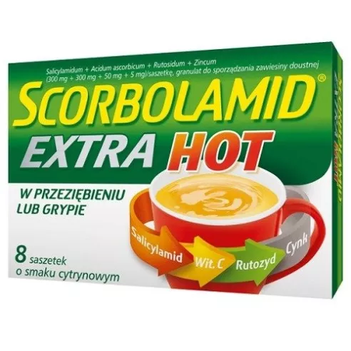 Scorbolamid Extra HOT, 8 saszetek.