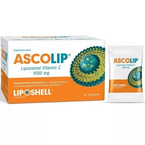 Ascolip, Liposomal Vitamin C 1000 mg. 30 saszetek.