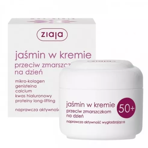 Ziaja Jaśmin, KREM na DZIEŃ 50+, 50 ml.