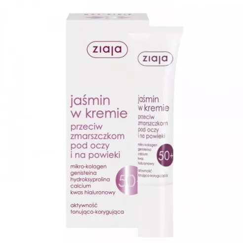 Ziaja Jaśmin, KREM pod oczy 50+, 15 ml.