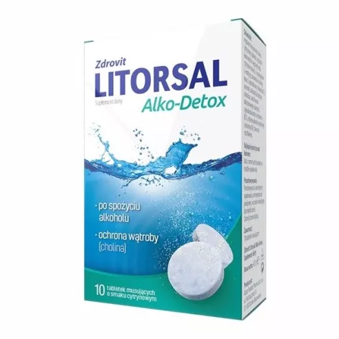 Litorsal Alko-Detox, 10 tabletek musujących.