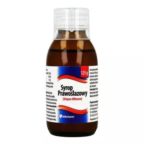 Syrop Prawoślazowy - Łagodzi kaszel, 125 g. Aflofarm