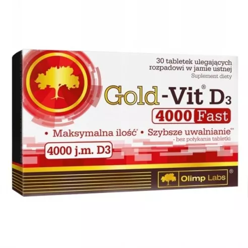 Gold-Vit D 4000 FAST, 30 tabletek. Olimp