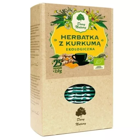 Herbatka FIX z Kurkumą EKO, 25 x 2 g. Dary Natury