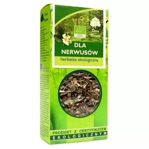 Herbatka - polecana dla nerwusów EKO, 50 g. Dary Natury