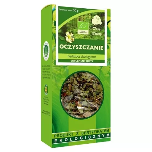 Herbatka Oczyszczanie EKO, 50 g. Dary Natury