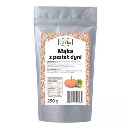 Mąka z pestek dyni, 250 g. Olvita