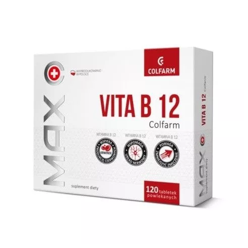 Vita B12 MAX, 120 tabletek Colfarm 