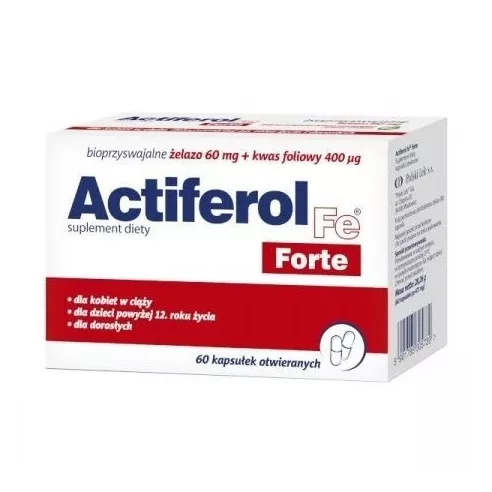 Actiferol Fe Forte, 60 kapsułek.