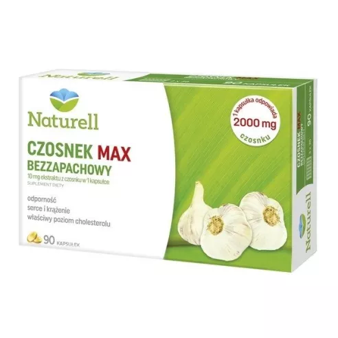 Czosnek MAX, 90 kapsułek.(Naturell)