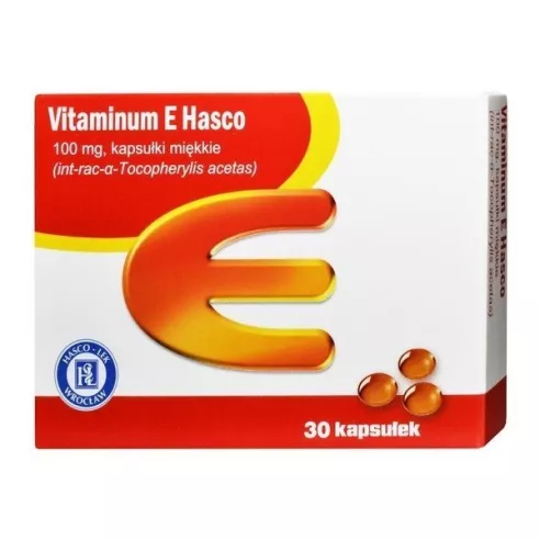 Vitaminum E 100 mg, 30 kapsułek. Hasco