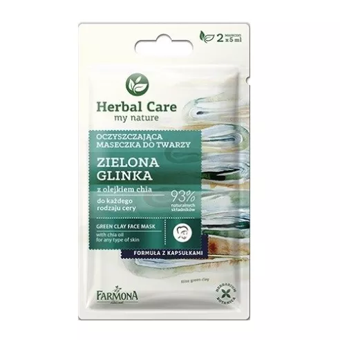 Farmona Herbal Care, MASECZKA Zielona Glinka, 2x5 g.