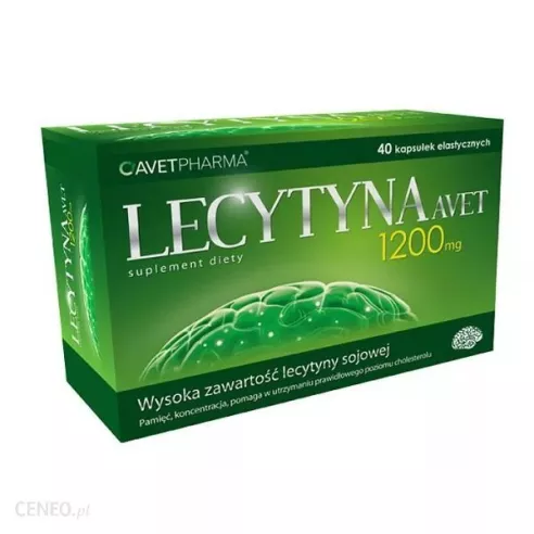 Lecytyna 1200, 40 kapsułek. Avetpharma