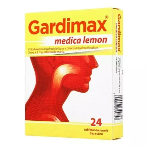 GARDIMAX Medica Lemon, 24 pastylki do ssania.