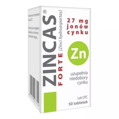 Zincas FORTE 27 mg. 50 tabletek.