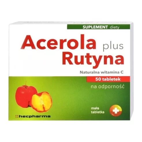 Acerola plus Rutyna, 50 tabletek Hec, 