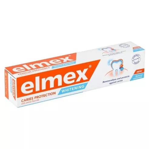 Elmex Whitening - PASTA do zębów przeciw próchnicy 75 ml.