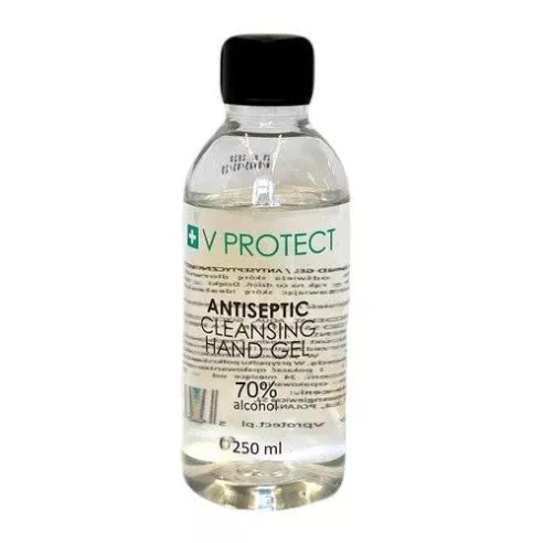 V Protect ŻEL do rąk antyseptyczny 70%, 250 ml. (koronawirus)