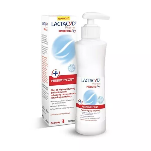 Lactacyd Pharma, PŁYN ginekologiczny PREBIOTIC, 250 ml. z pompką.