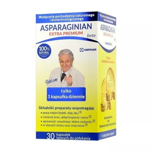 Asparaginian Extra PREMIUM, 30 kapsułek.