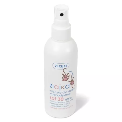 Ziajka, MLECZKO wodoodporne w sprayu SPF 30, 170 ml.