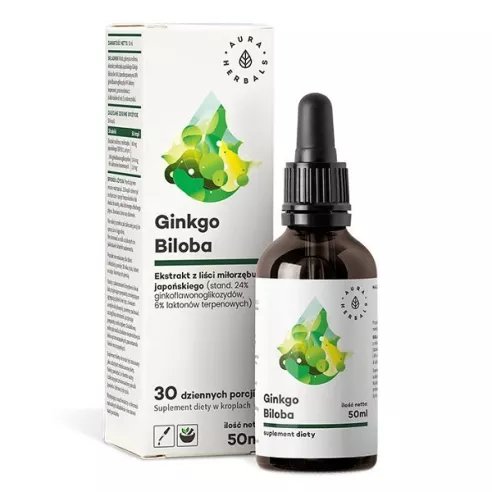 Ginkgo Biloba Ekstrakt, 50 ml. Aura