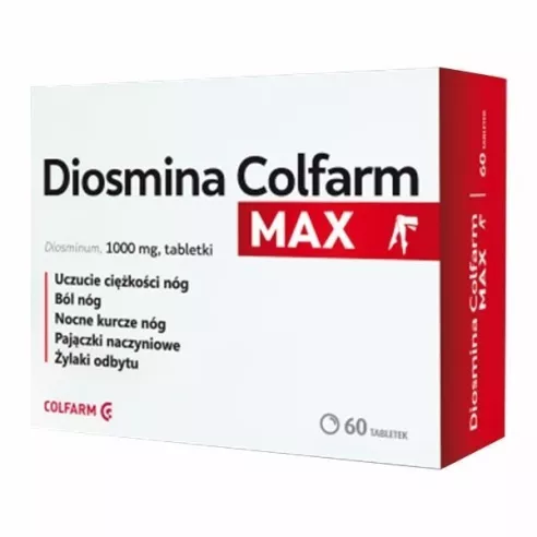 Diosmina 1000 Max 60, tabletek. Colfarm