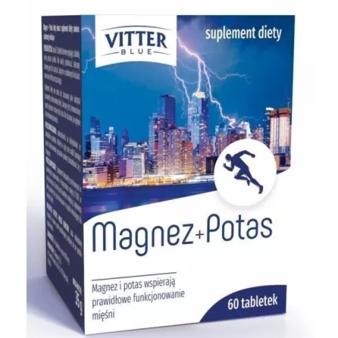 Magnez+Potas, 60 tabletek. Vitter/Biotter