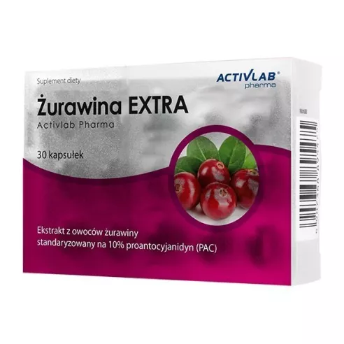 Żurawina EXTRA, 30 kapsułek. ActivLab