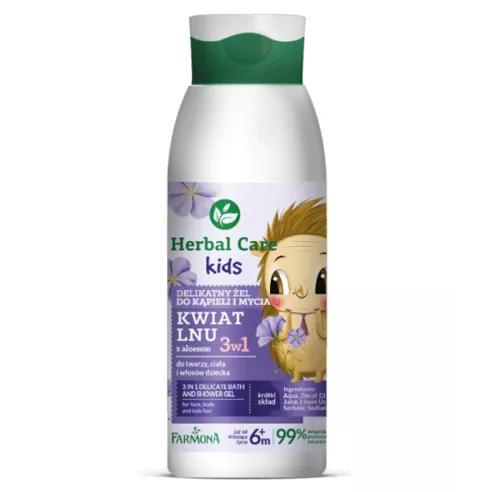 Herbal Care Kids 3w1 Delikatny żel do kąpieli oraz mycia, 400ml