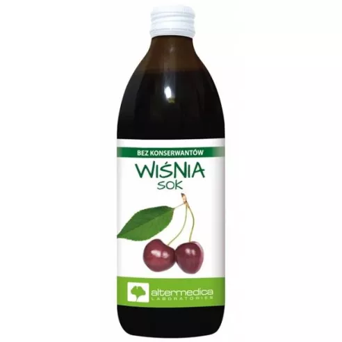 Wiśnia, Sok z Wiśni 100%, 500 ml. AlterMedica