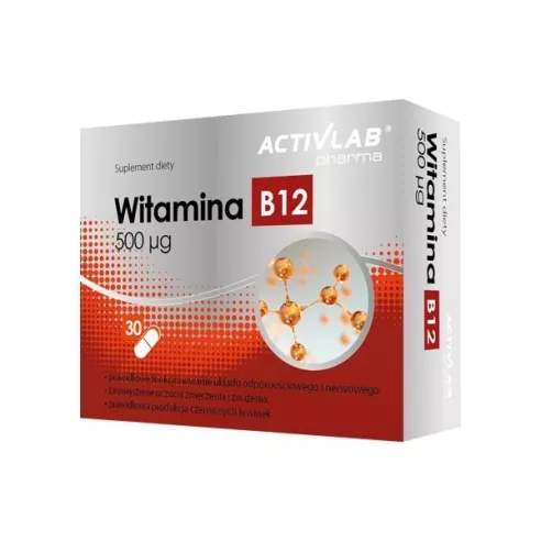 Witamina B12, 30 kapsułek. ActivLab