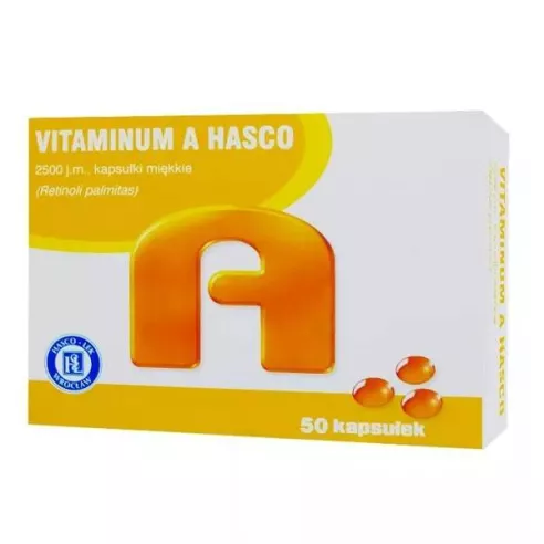 Vitaminum A, 50 kapsułek. Hasco