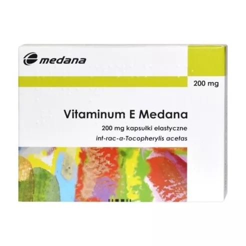 Vitaminum E 200 mg. 20 kapsułek. Medana