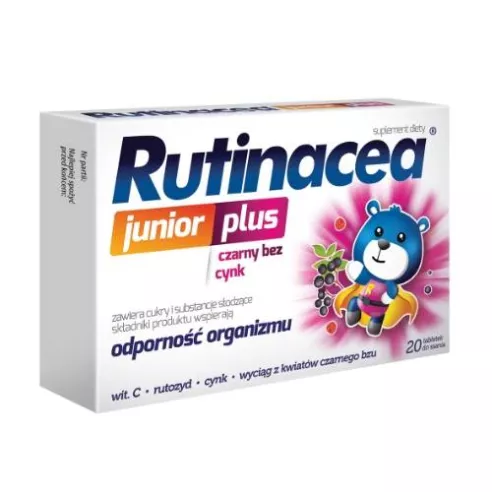 Rutinacea Junior PLUS, 20 tabletek do ssania.