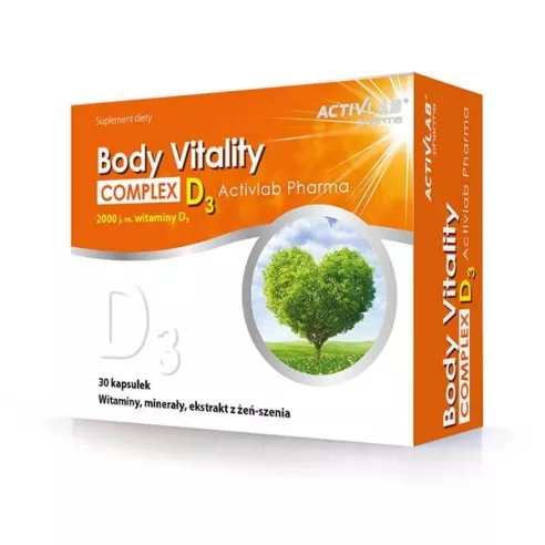 Body Vitality COMPLEX + D3, 30 kapsułek. ActivLab