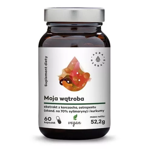 Moja Wątroba. 60 tabletek. Aura Herbals. Nowy skład!