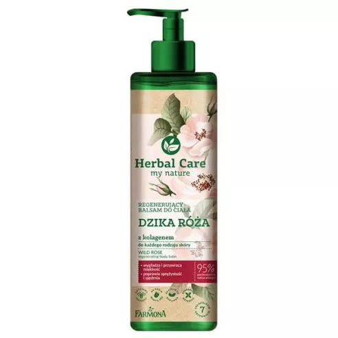 Farmona Herbal Care, BALSAM regenerujący do ciała DZIKA RÓŻA, 400 ml.