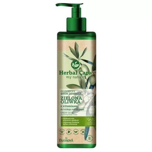 Farmona Herbal Care, KREM do ciała ZIELONA OLIWKA, 400 ml.