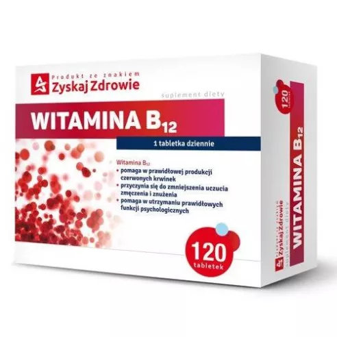 Witamina B12, 120 tabletek Zyskaj Zdrowie