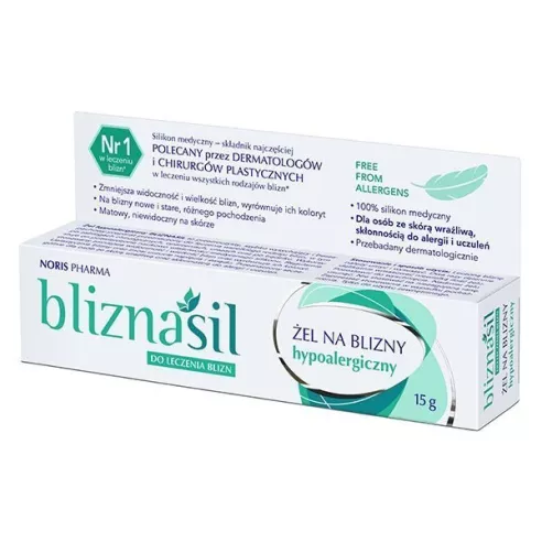 Bliznasil ŻEL na blizny Hypoalergiczny, 15 g.