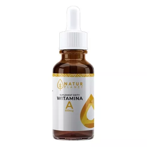 Witamina A, KROPLE, 30 ml. Natur Planet